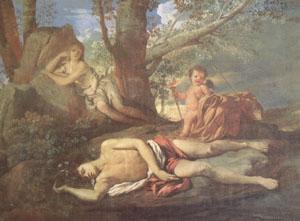 Nicolas Poussin E-cho and Narcissus (mk05) Norge oil painting art